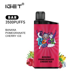 IGET BAR BANANA POMEGRANATE CHERRY ICE 3500 PUFFS