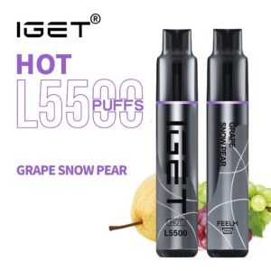 IGET HOT GRAPE SNOW PEAR 5500 PUFFS