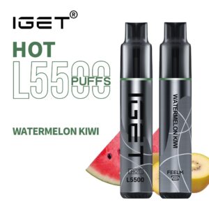 IGET HOT WATERMELON KIWI 5500 PUFFS