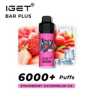 IGET BAR PLUS STRAWBERRY WATERMELON 6000 PUFFS