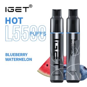 IGET HOT BLUEBERRY WATERMELON 5500 PUFFS