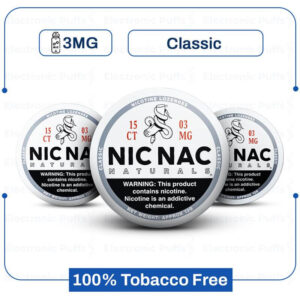 Nic Nac Classic 3mg Nicotine Pouches – 5 Cans