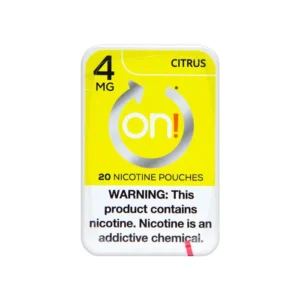 ON! 4MG CITRUS MINI DRY NICOTINE POUCHES
