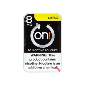 ON! 8MG CITRUS MINI DRY NICOTINE POUCHES